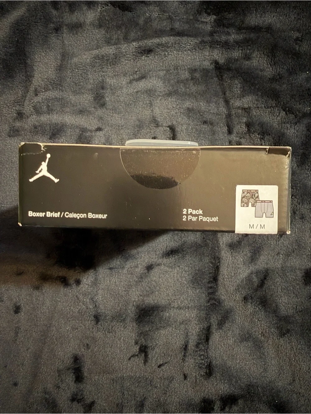 Jordan Flight Cotton Stretch Men's Boxer Briefs - Black/Gray (M)🏀